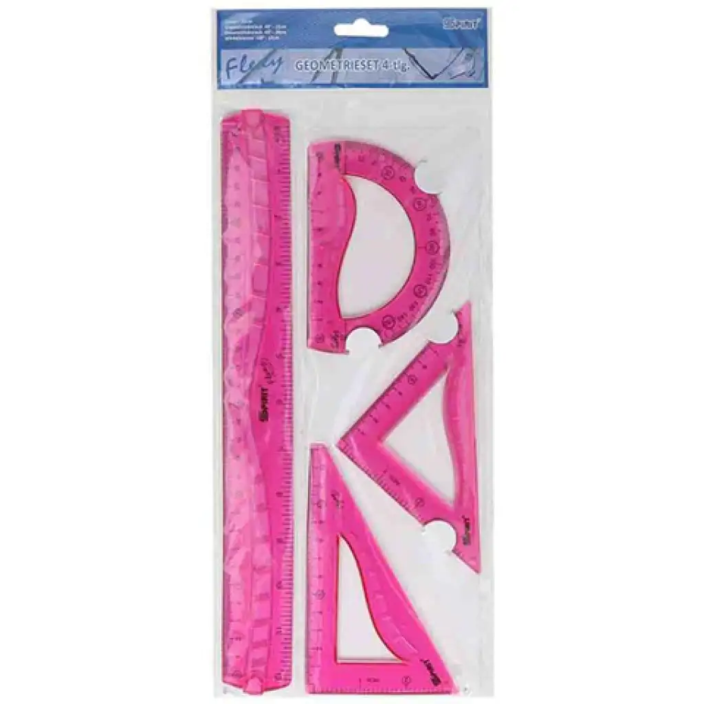 Spirit: Flexibilis 4db-os vonalzó készlet többféle színben kép 2