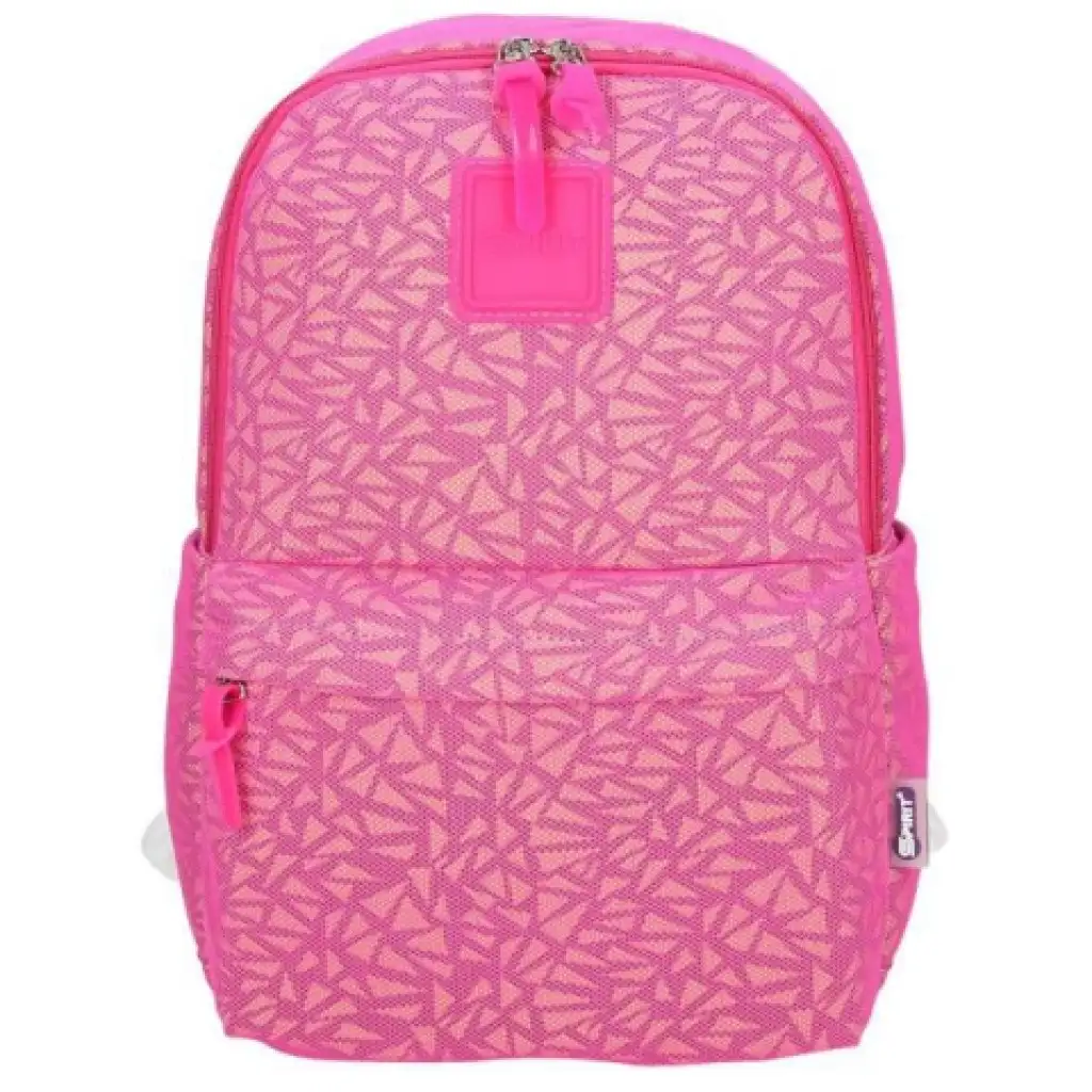 Spirit: Mesh pehelykönnyű rózsaszín iskolatáska, hátizsák 43x28x13cm kép 1