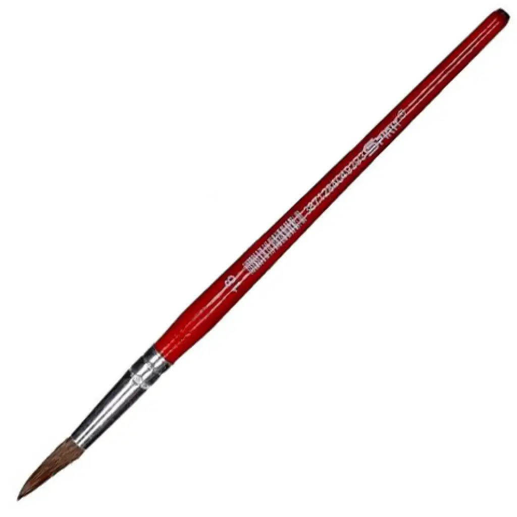 Spirit: Piros fanyelű hegyes ecset 18-as méretben 1db kép 1