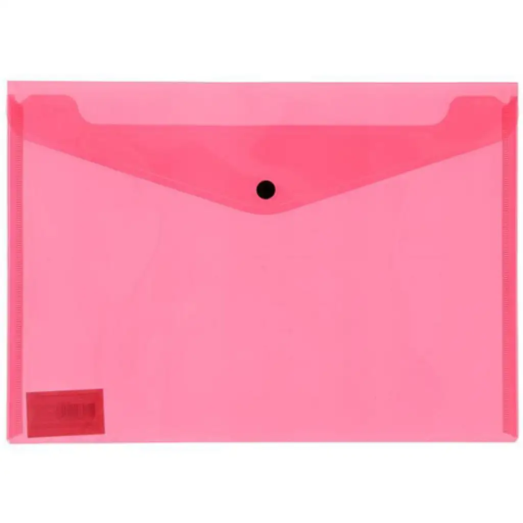 Spirit: Piros színű átlátszó irattartó mappa A/4-es méretben