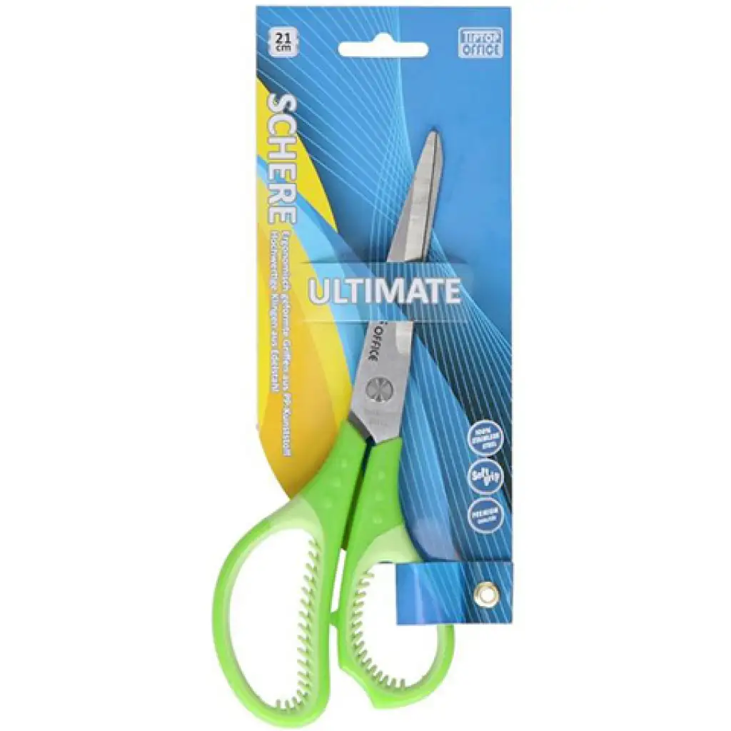 Spirit: Soft Grip ultimate iskolai és irodai olló 21cm-es rozsdamentes pengével többféle színben 1db kép 2