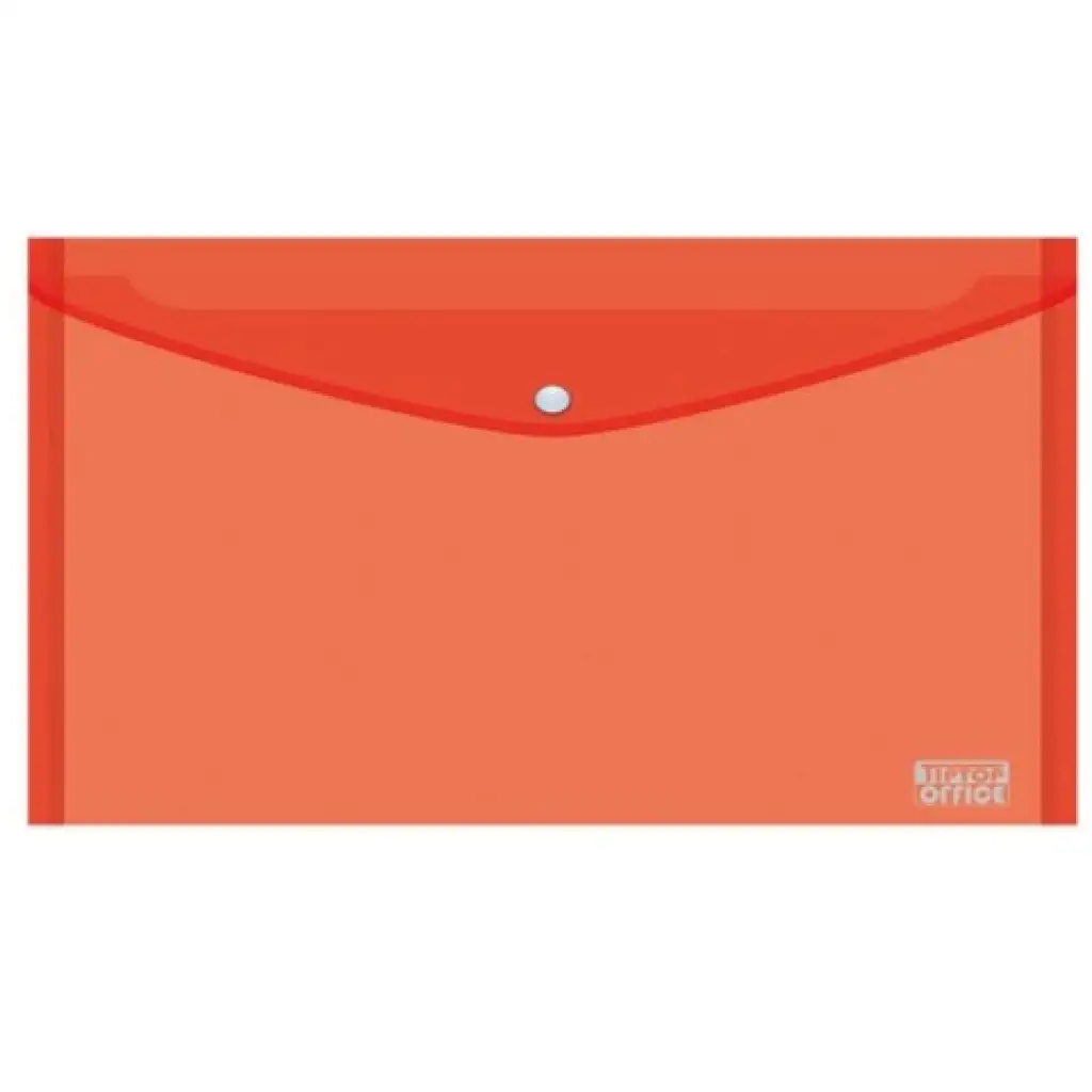 Spirit: Piros áttetsző műanyag irattartó mappa 235x115mm-es