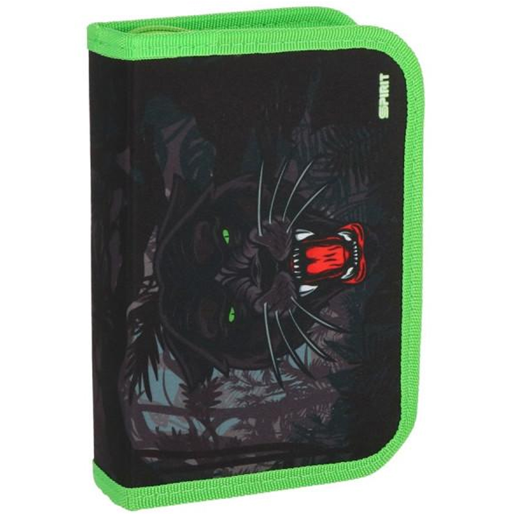 Spirit:  Párduc mintás töltött kihajtható tolltartó 28db-os