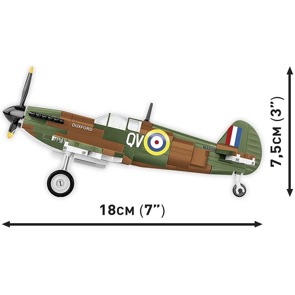 COBI: Spitfire Mk I N3200 Imperial War Museum Duxford repülő építőjáték (5868) kép 3