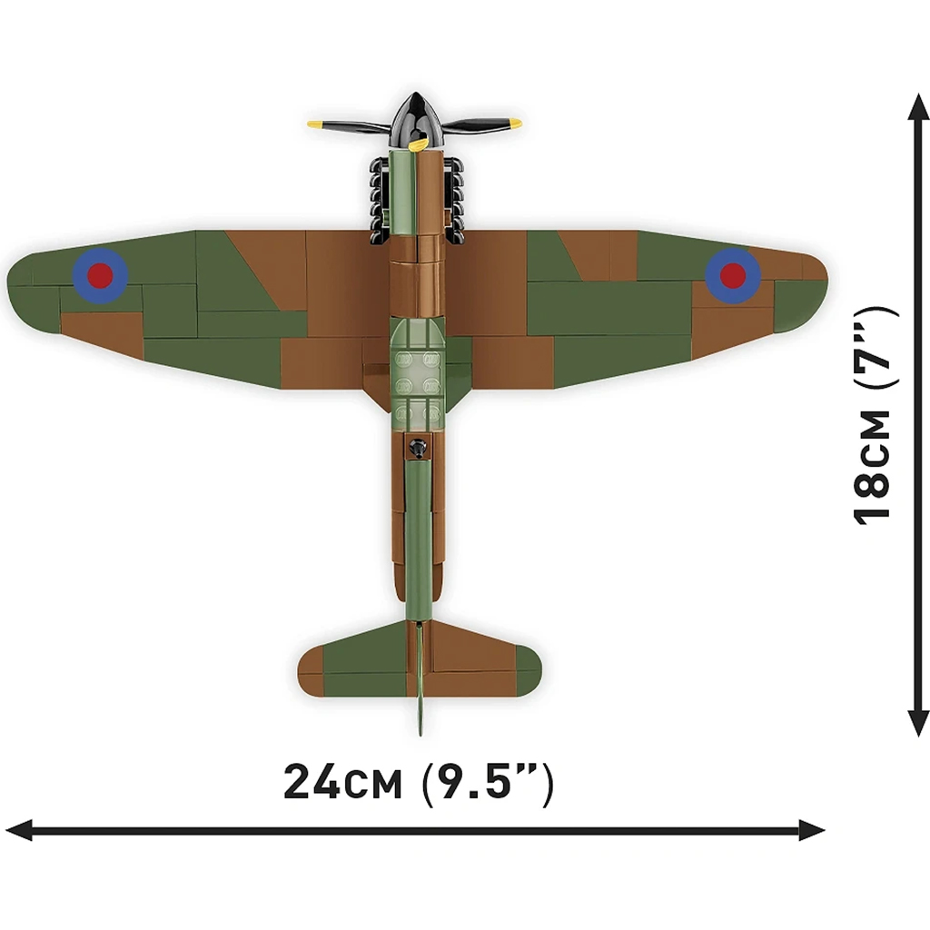 COBI: Spitfire Mk I N3200 Imperial War Museum Duxford repülő építőjáték (5868) kép 4