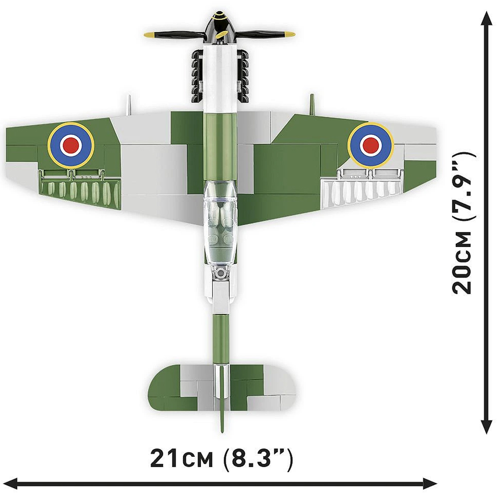 COBI: Spitfire Mk XVI Bubbletop építőjáték (5865) kép 6