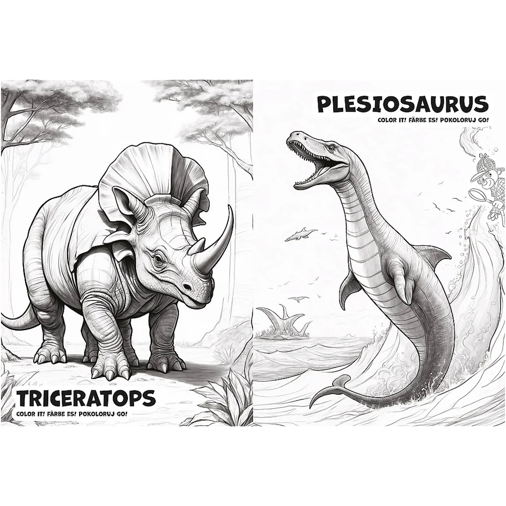 Spy Guy Dinoszauruszok kifestőkönyv - Trefl kép 3