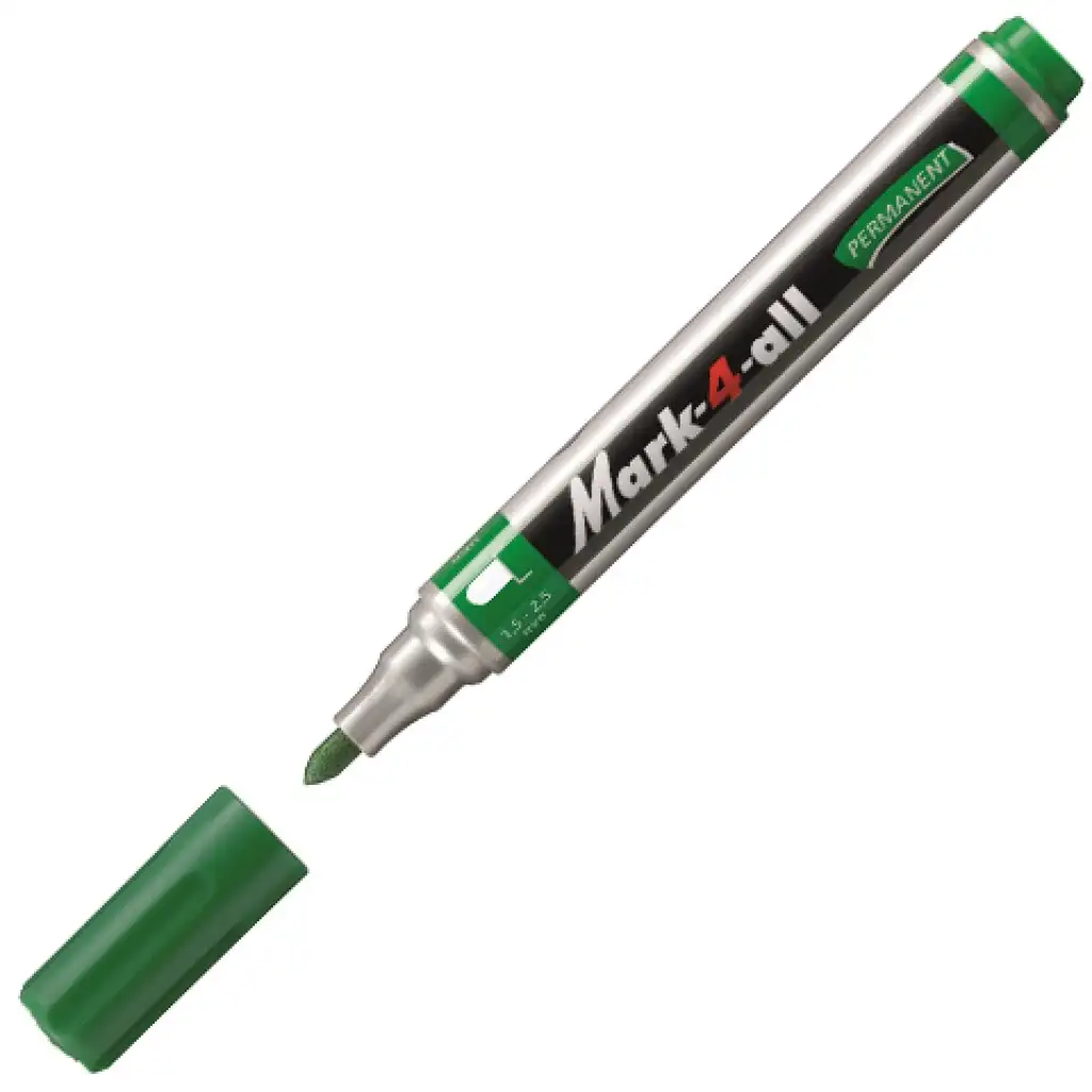 Stabilo: Mark-4-All gömbhegyű alkoholos filc zöld színben kép 2