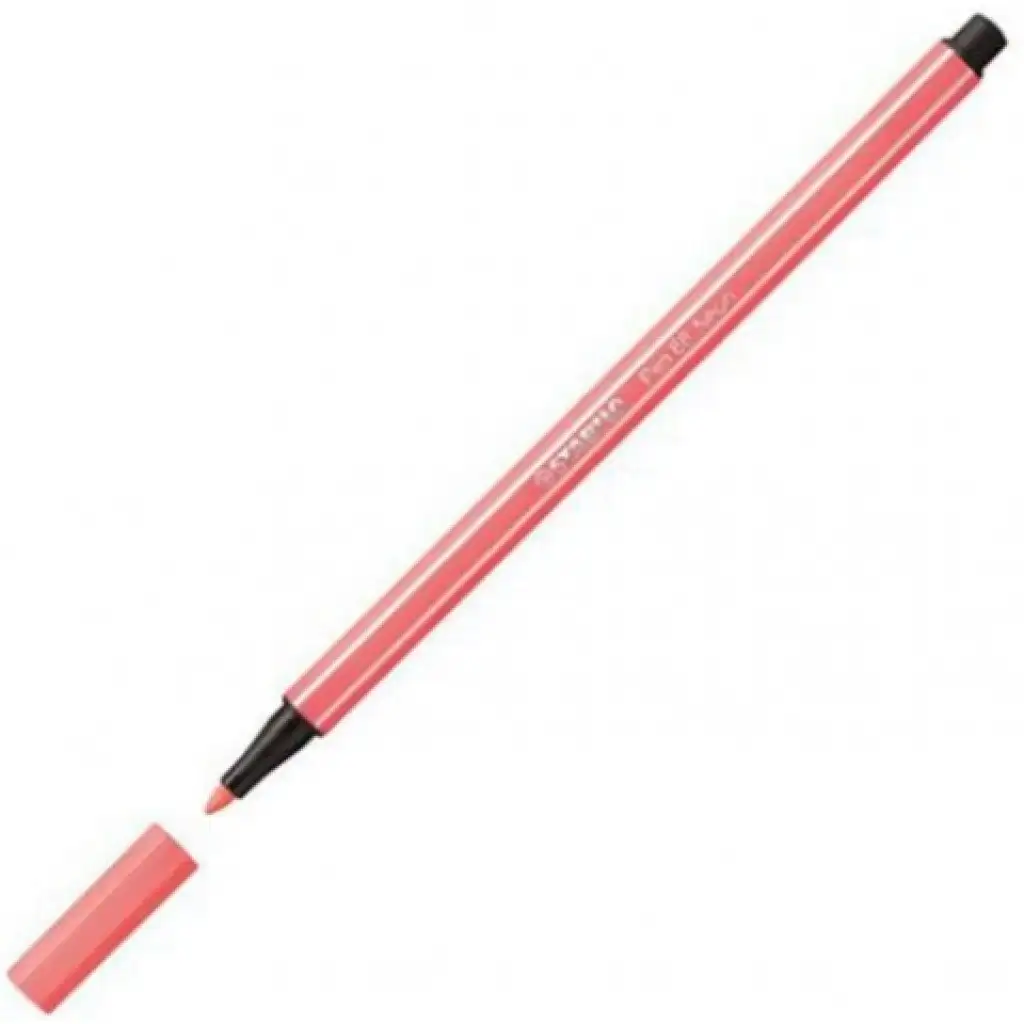 Stabilo: Pen 68 rostirón fluo piros színben 1mm-es kép 2