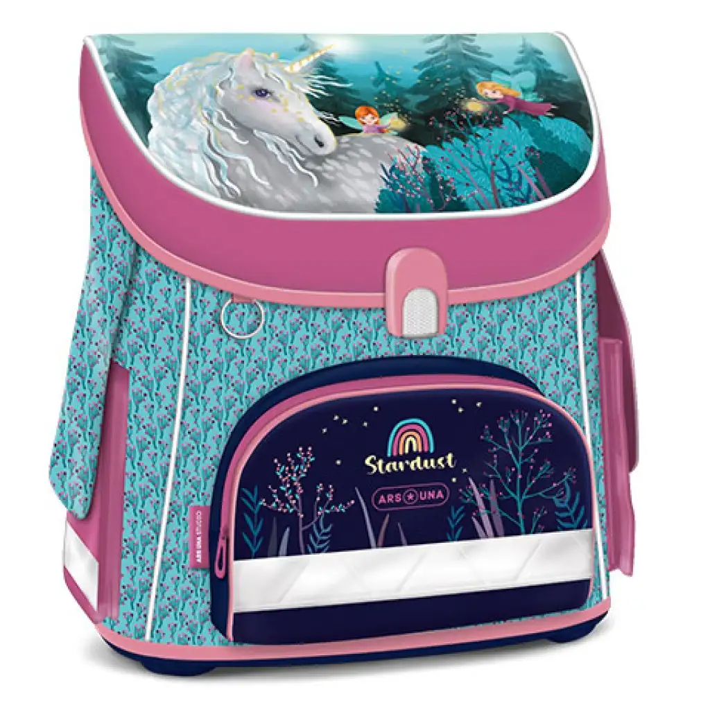 Ars Una: Stardust kompakt mágneszáras iskolatáska, hátizsák 33x41x24 cm