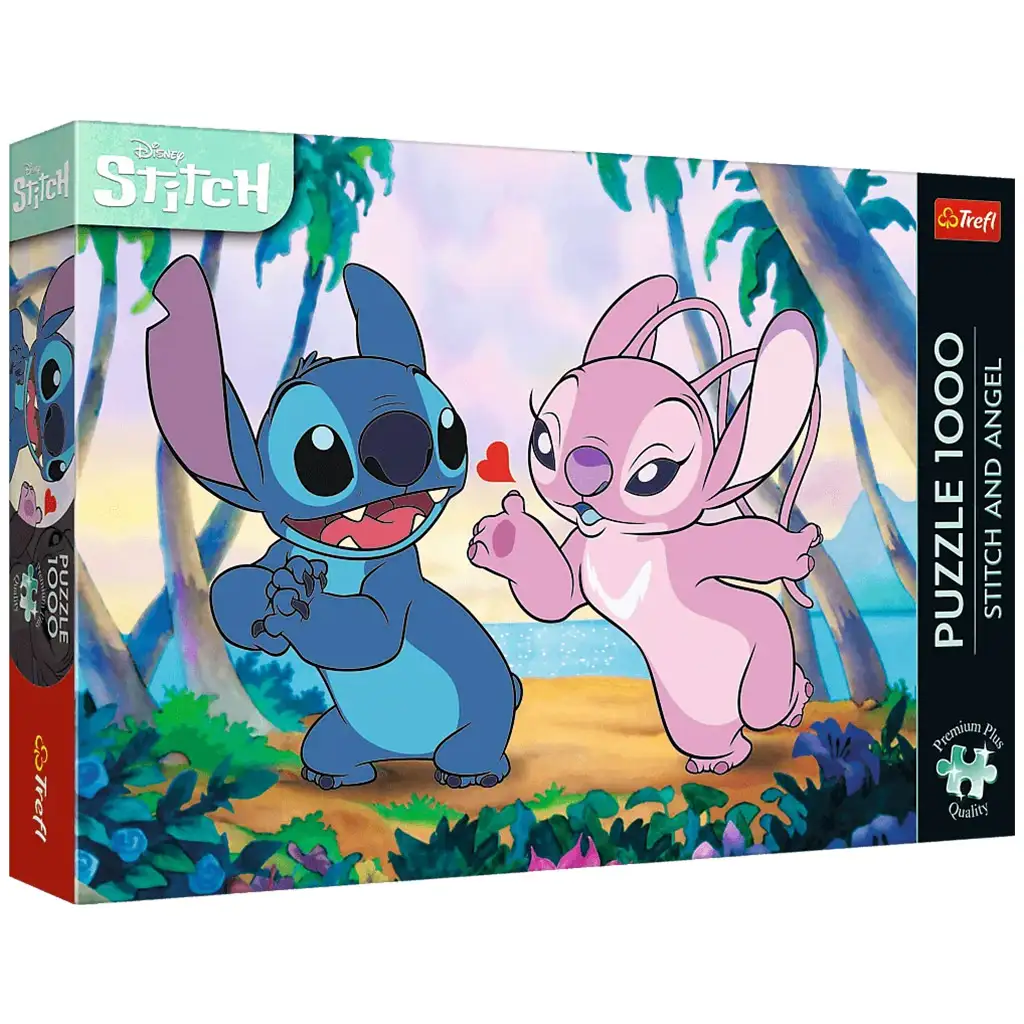 Stitch és Angel a tengerparton 1000db-os prémium plusz puzzle - Trefl kép 1