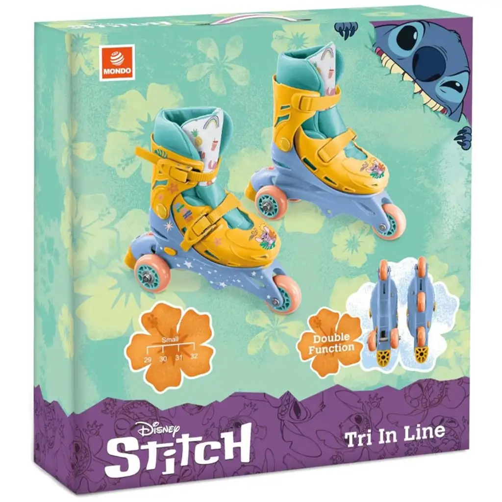 Disney Stitch egy vagy kétsoros állítható görkorcsolya 29-32-es méret - Mondo Toys