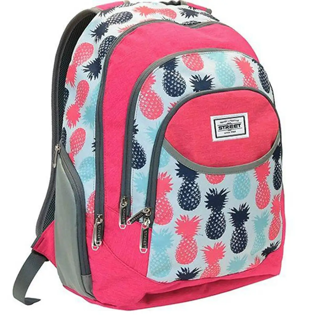 Street Ananas iskolatáska, hátizsák 30x20x48cm