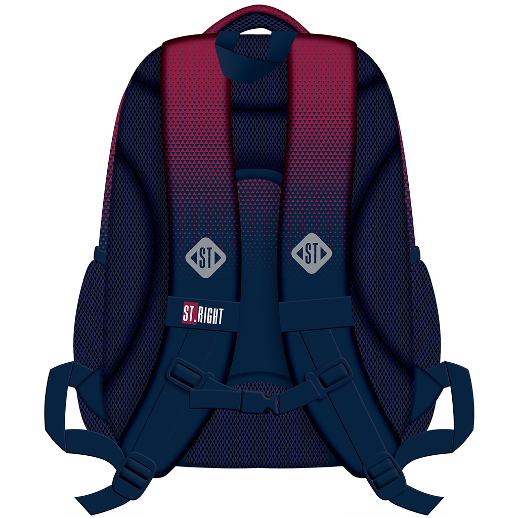 St.Right Színátmenetes ergonomikus iskolatáska, hátizsák BP05 42x30x19cm kép 2