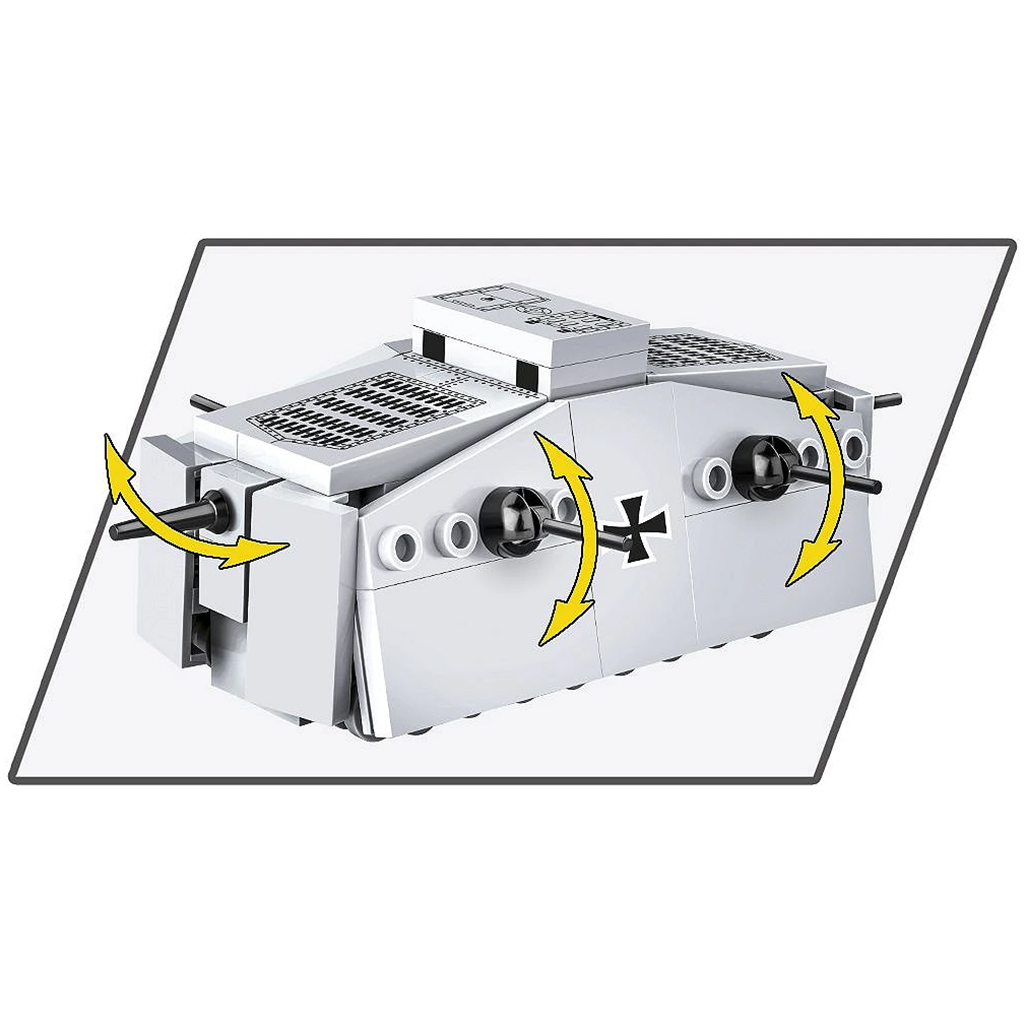 COBI: Sturmpanzerwagen A7V német harckocsi építőjáték (3094) kép 3