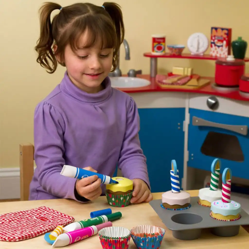 Sütés-főzés Cupcake játék szett - Melissa & Doug kép 3
