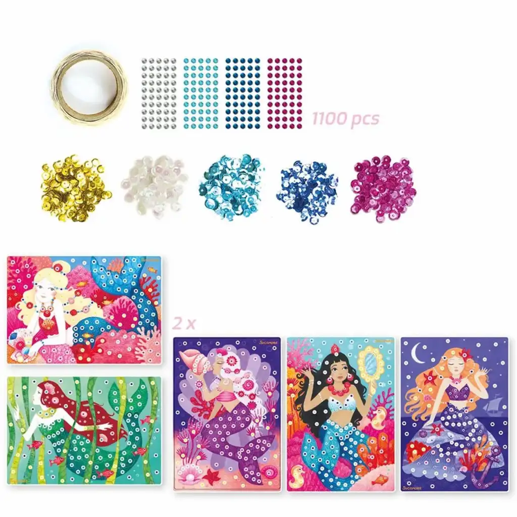 Sycomore: Artissimo sellők mozaikkép készítő szett kép 2