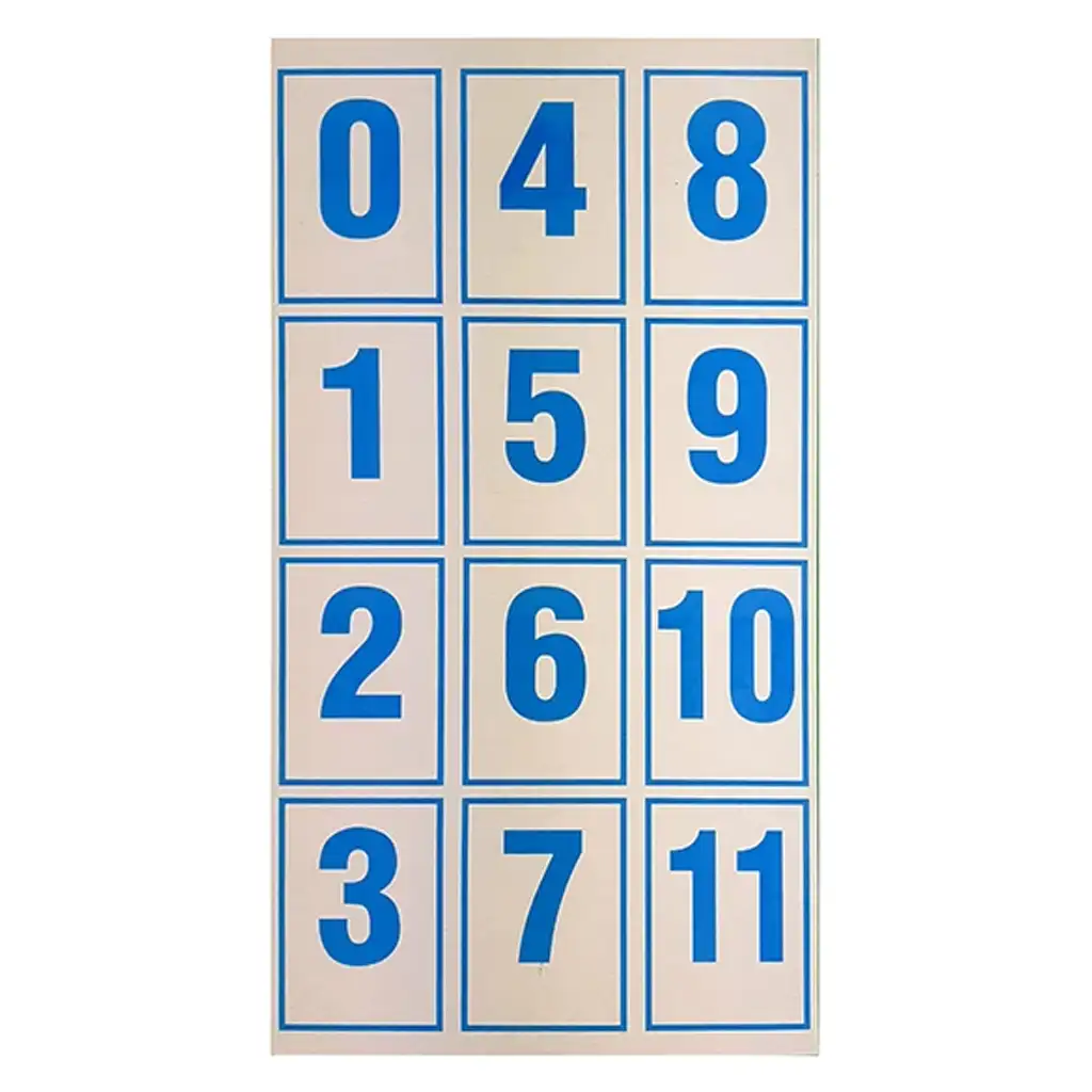 Szám és jelkártya 1.osztályos