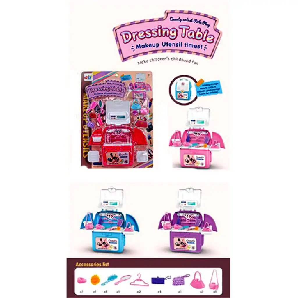 Szépségasztal játékszett kiegészítőkkel kép 1