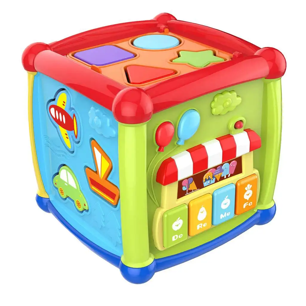 Színes oktató bébi kocka kép 2