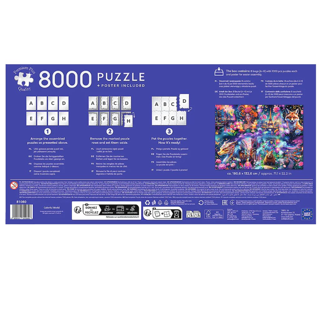 Színes világ prémium 8000 db-os puzzle – Trefl kép 3
