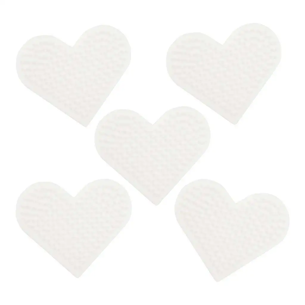 PlayBox: Szív alakú alaplap csomag 5mm-es MIDI vasalható gyöngyökhöz 5db-os szett