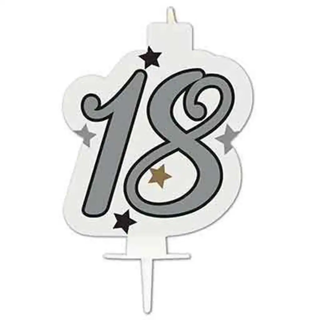 Szülinapi számgyertya - 18-as szám