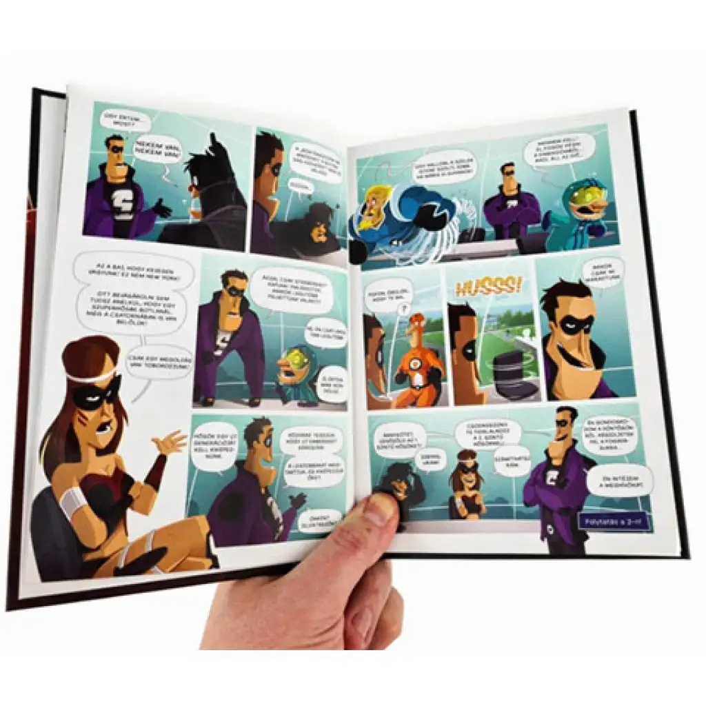 Mystery: Szuperhősrejtély lapozgatós képregény kép 3