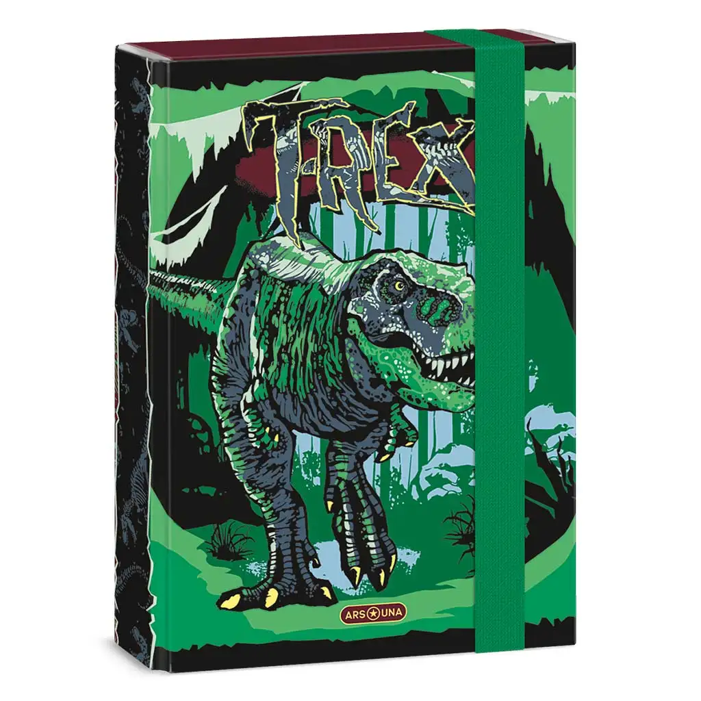 Ars Una: T-Rex mintás A5 füzetbox 16x22x3,5 cm kép 1