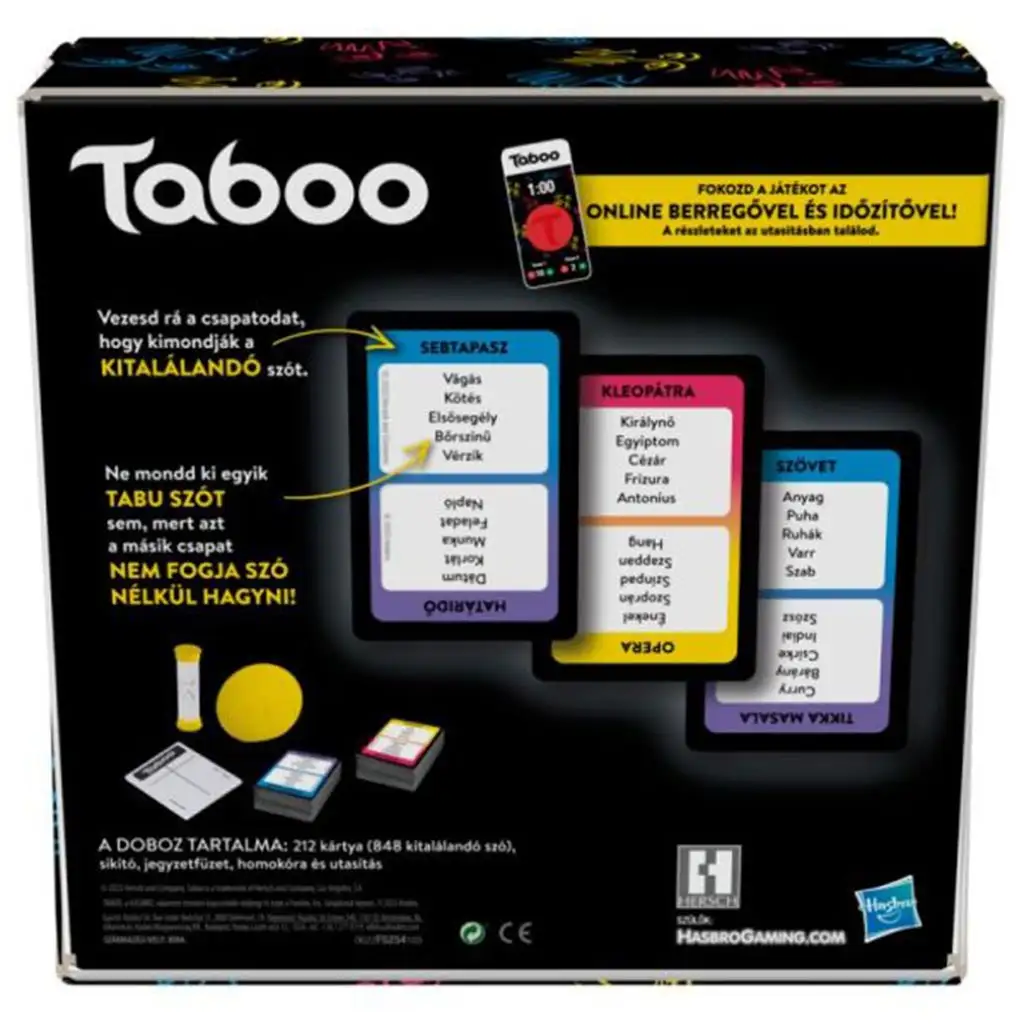 Tabu (Taboo) családi társasjáték - Hasbro kép 2