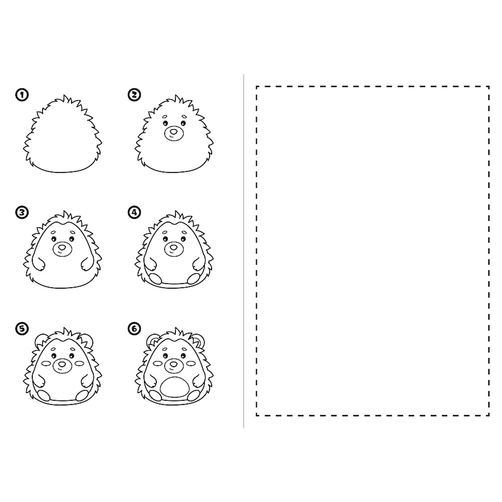 Kawaii rajziskola tanulj rajzolni lépésről lépésre foglalkoztató füzet - Trefl kép 2