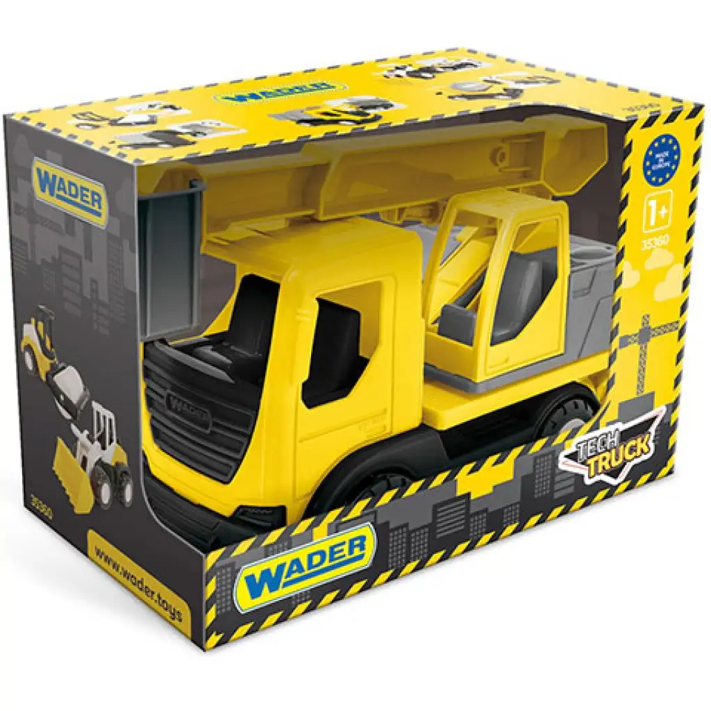 Tech Truck Emelőkosaras teherautó dobozban 29cm - Wader kép 1