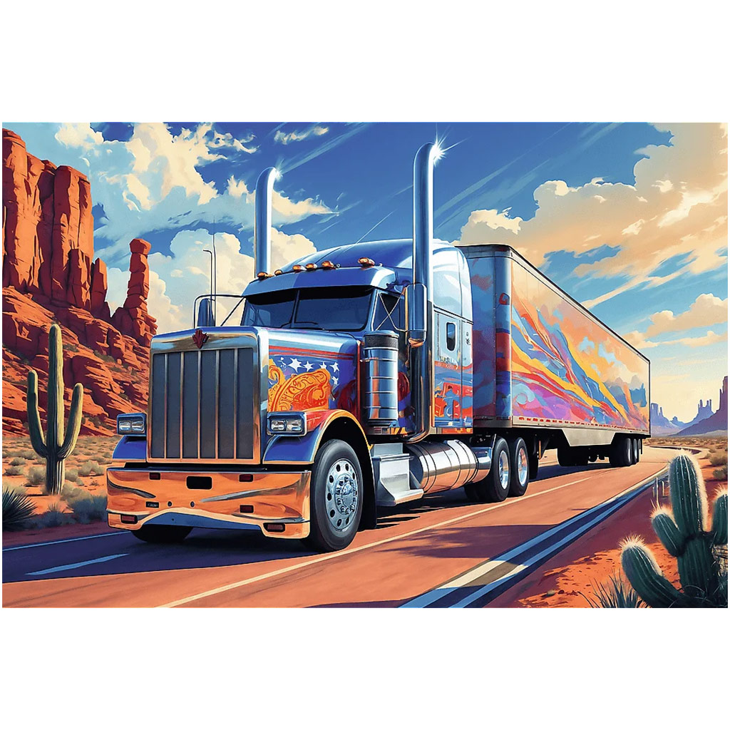 Teherautó az úton 160db-os puzzle - Trefl kép 2