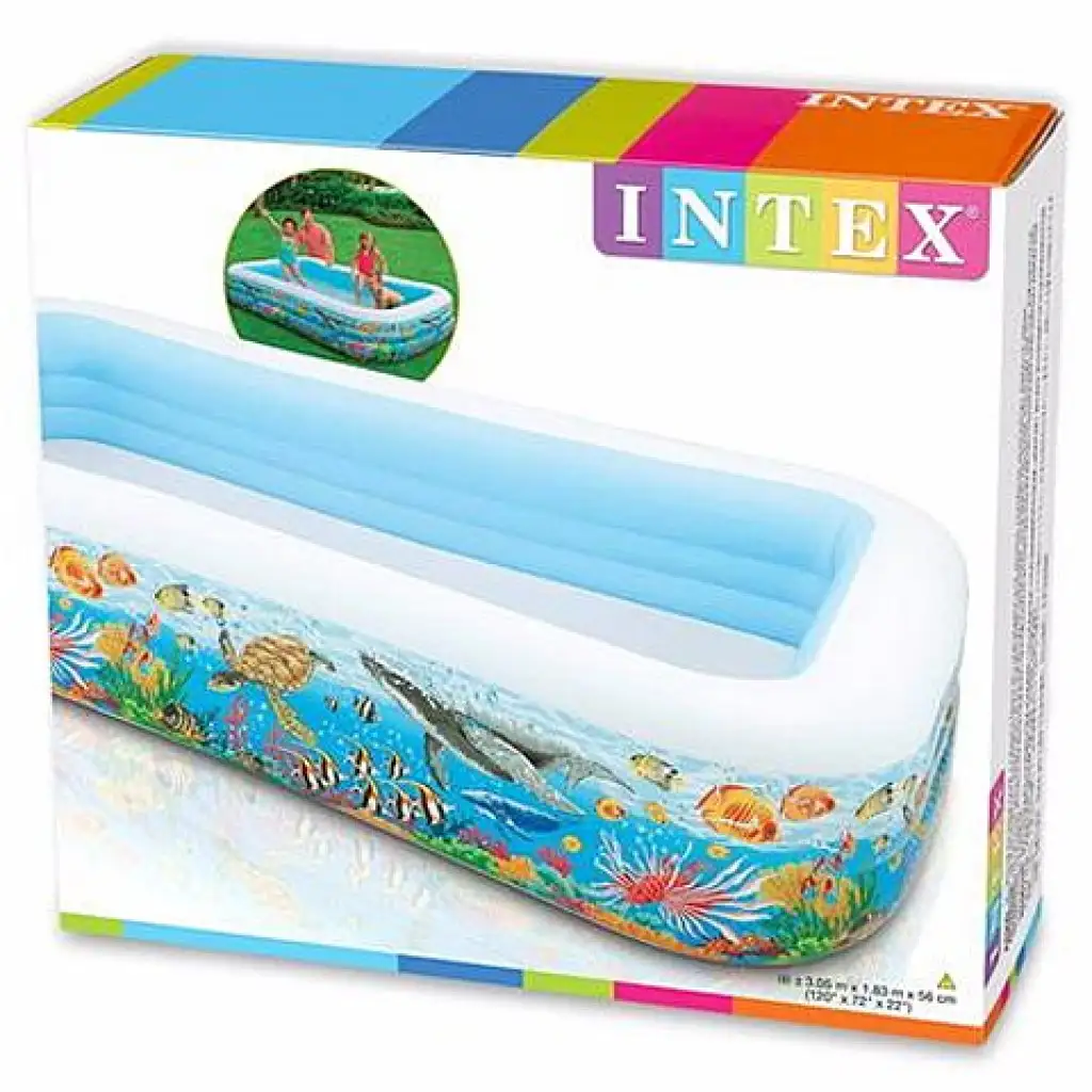 Tengeri mintás felfújható családi medence 305cm - Intex kép 2