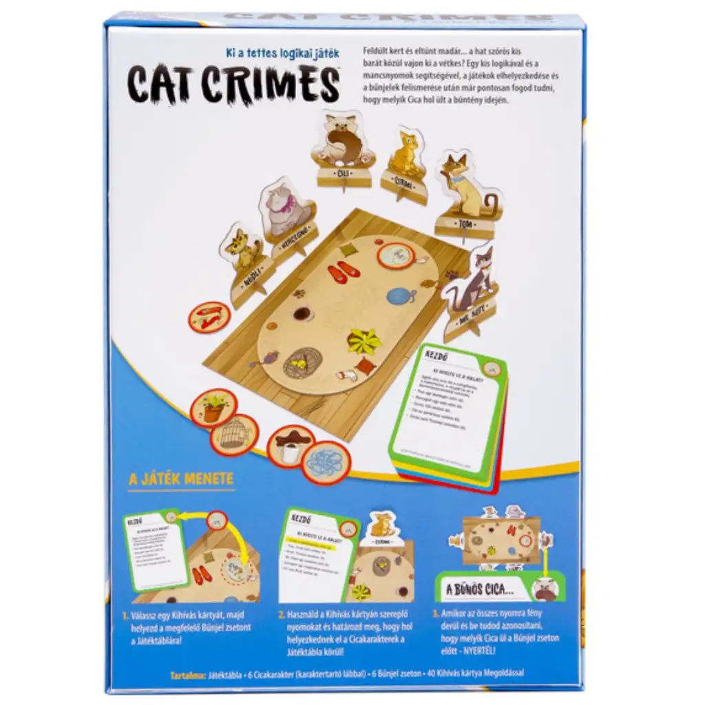 ThinkFun Cat Crimes: Zsivány cicák társasjáték kép 3