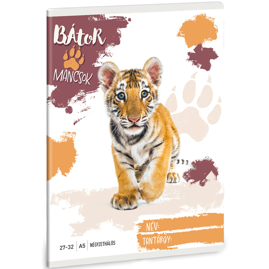 Ars Una: Bátor Mancsok - Tigris kockás füzet A/5 27-32