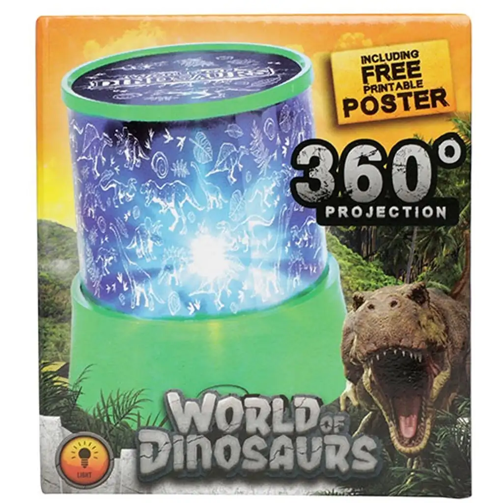 Glow N Fun projektoros lámpa dinós mintával