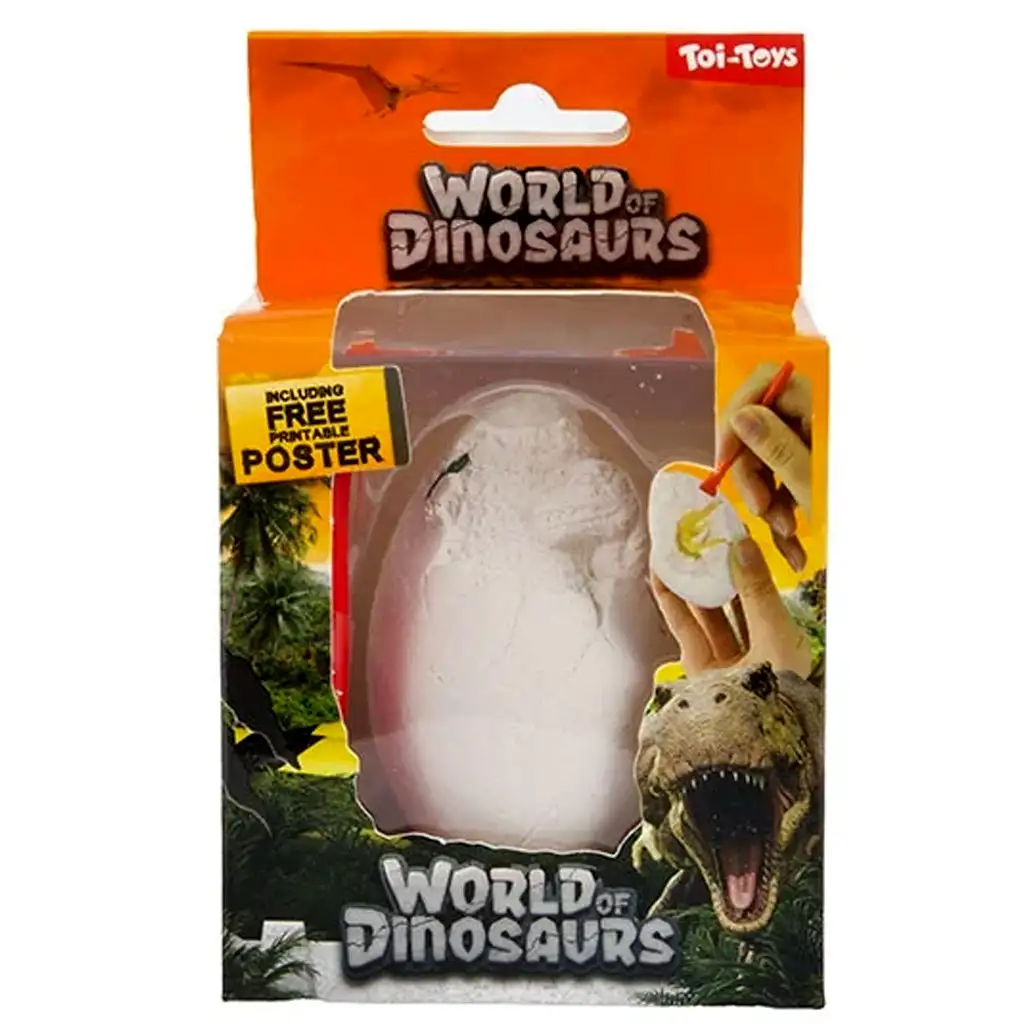 World of Dinosaurs tojás alakú dinós régészeti készlet