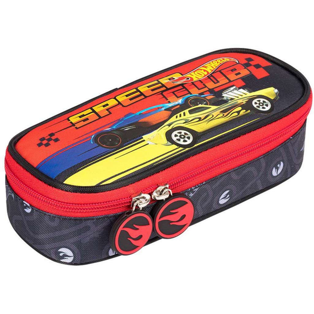 Hot Wheels ovális tolltartó 23x9,5x6cm