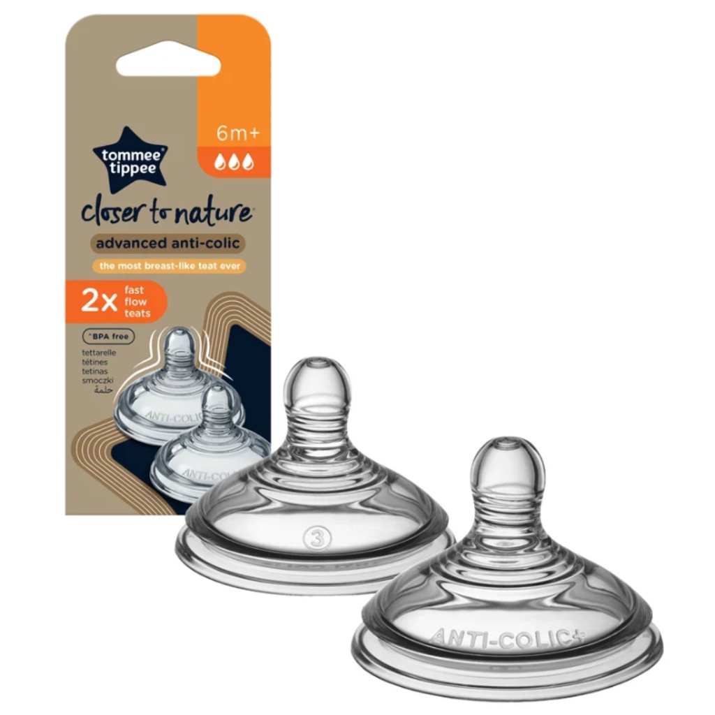 Tommee Tippee: Advanced Anti-Colic gyors folyású etetőcumi (6 hó+)  2 db