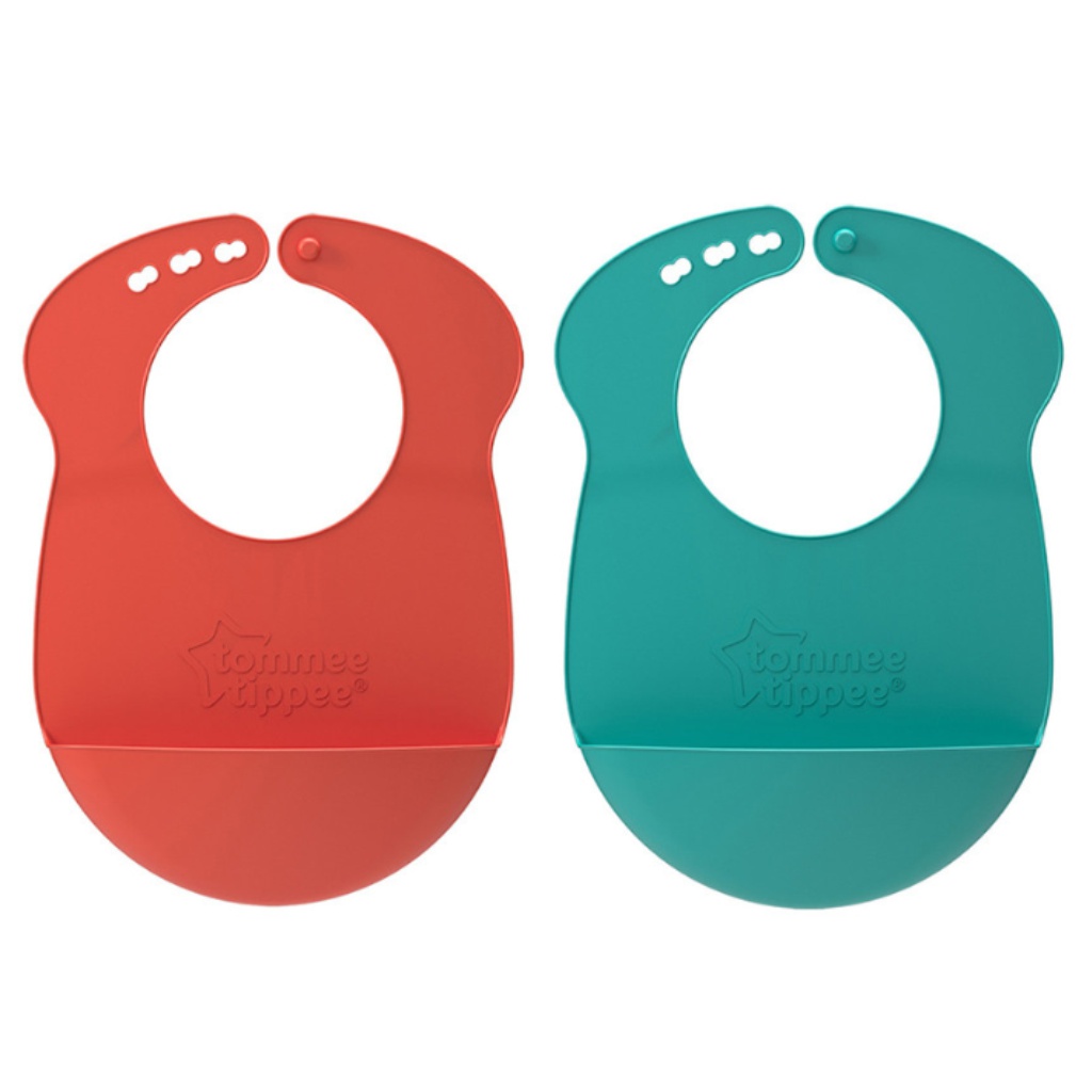 Tommee Tippee: Roll'N'Go szilikon vállpántos előke több változatban kép 2