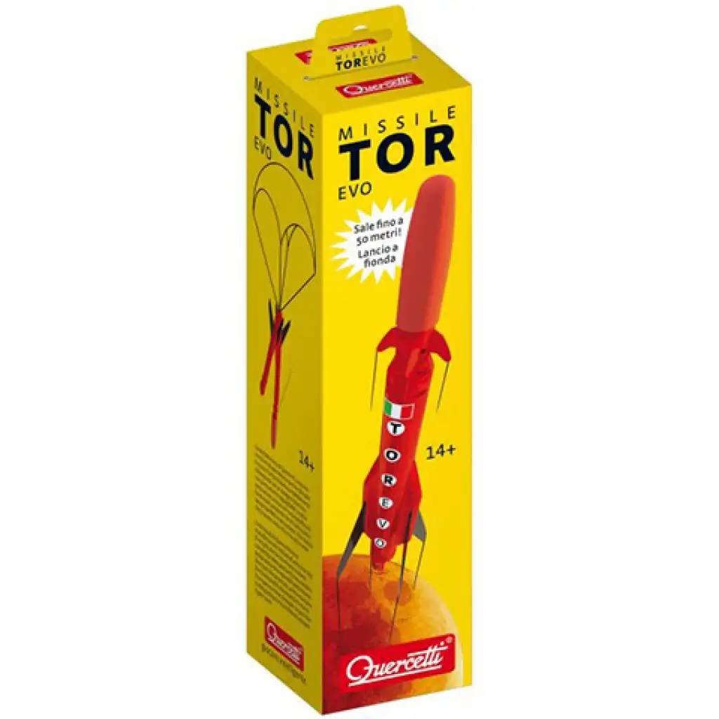 Quercetti: Tor Evo piros játékrakéta