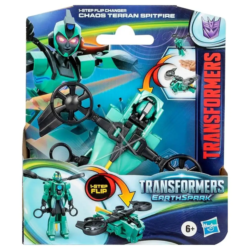 Transformers FöldSzikra: 1 lépésben átalakítható Chaos Terran Spitfire robotfigura - Hasbro kép 3