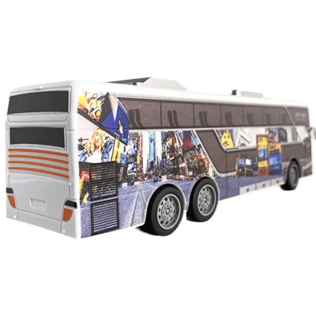 RC Távirányítós Travel City Busz fénnyel 27MHz 1/32-es méretarány 25cm kép 3