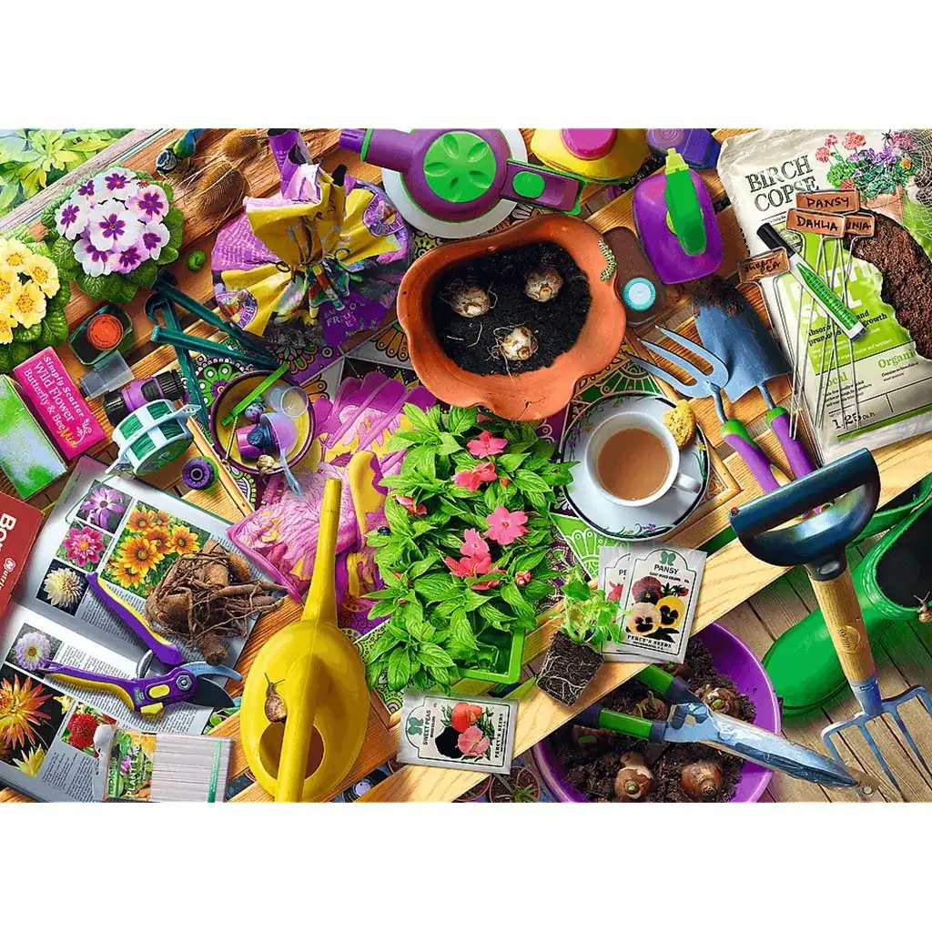 A kert rendbetétele 1000db-os puzzle - Trefl kép 2