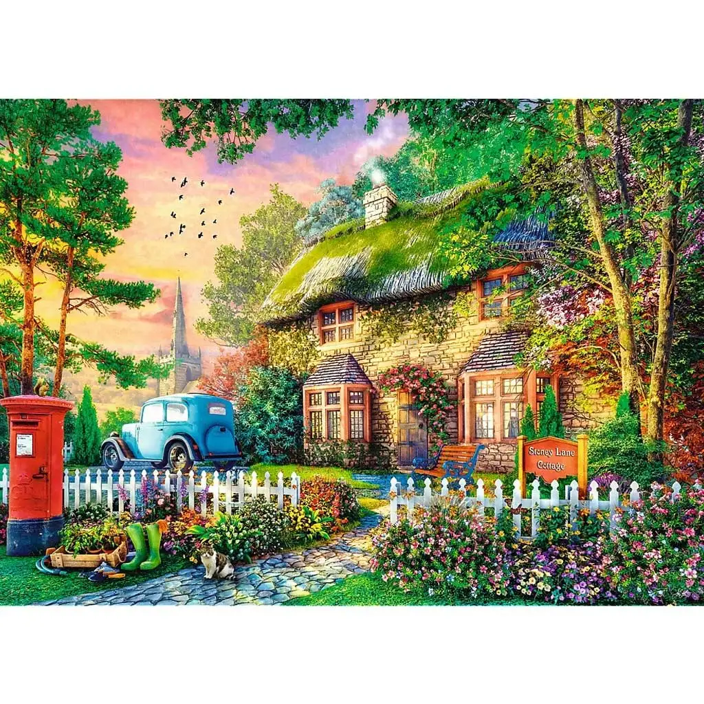 Stoney Lane házikó prémium plusz 1000db-os puzzle - Trefl kép 2