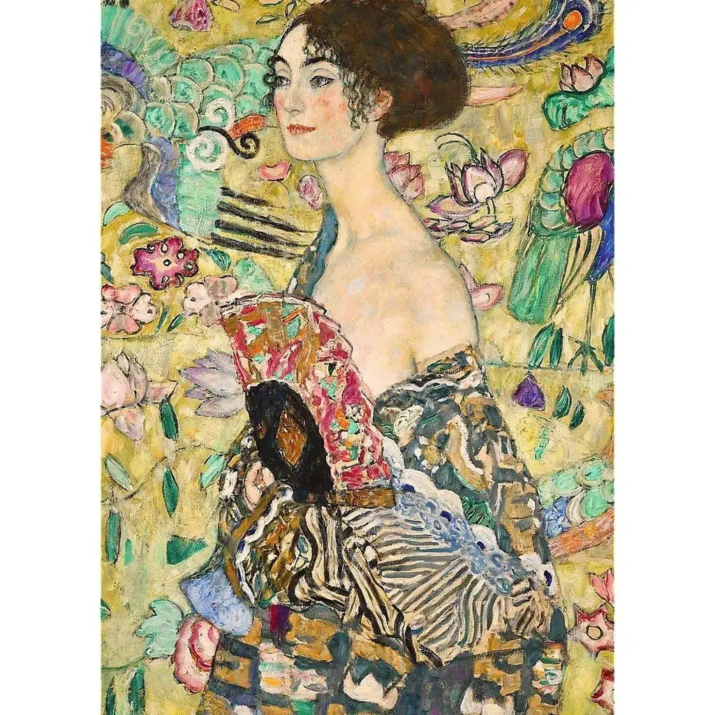 Gustav Klimt: A hölgy legyezővel 1000db-os puzzle - Trefl kép 2