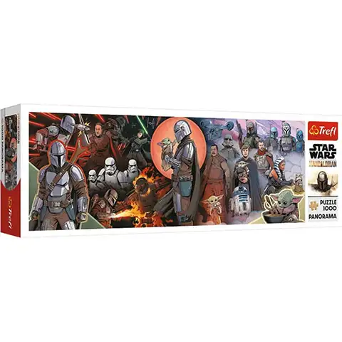 Star Wars: The Mandalorian Panoráma puzzle 1000db-os - Trefl