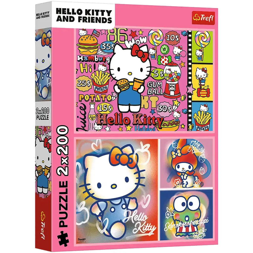 Hello Kitty és barátai 2x200-as puzzle - Trefl