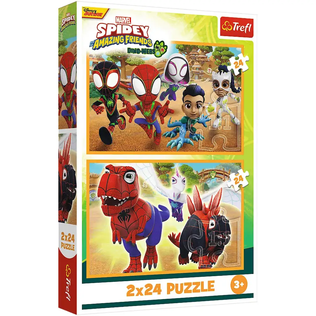 Spidey és a dinók 2x24db-os puzzle - Trefl